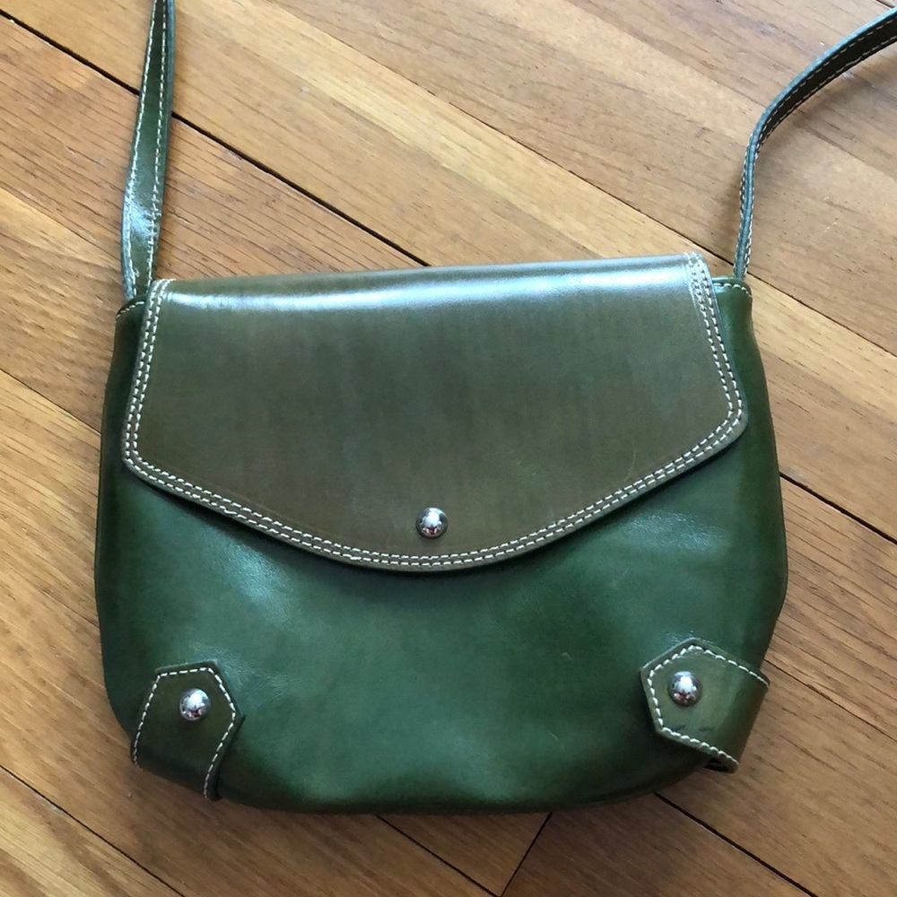 EUC Green Italian Leather purse